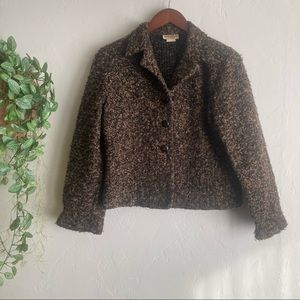 Sarah B Studio Black and Brown Coat